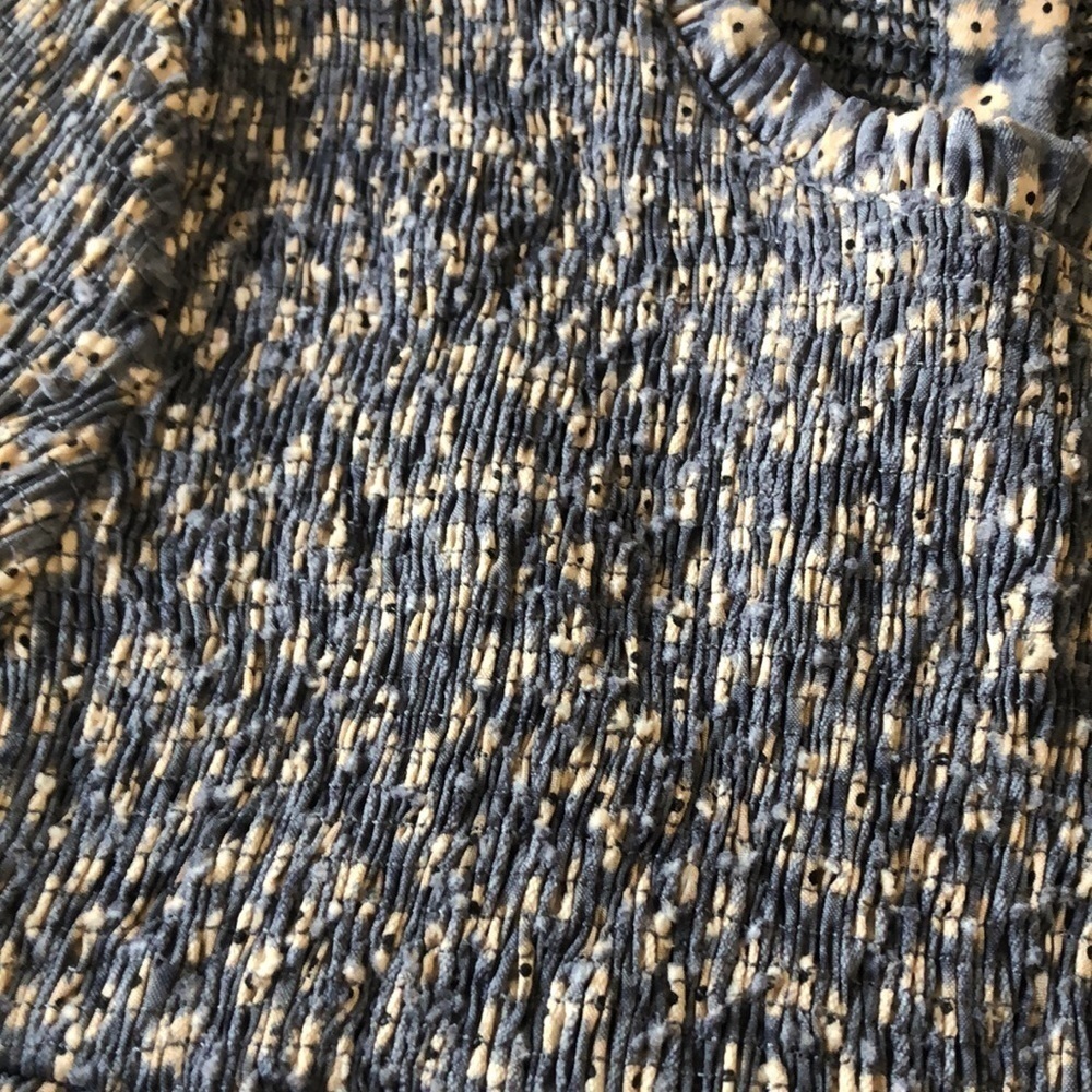 NEW Zara Mini Floral Smocked Romper Long Sleeve XS Built-in Shorts Mini Dress - Picture 7 of 16
